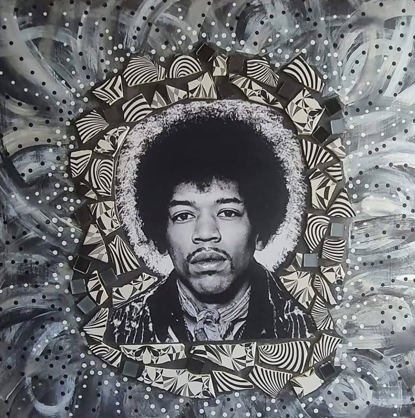 Colagem analógica em técnica mista