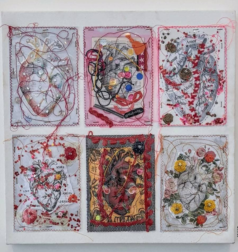 Pintura acrílica com técnica mista